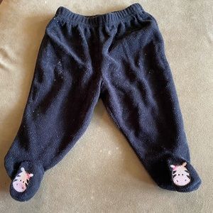 3M black pajama pants with zebra stitch